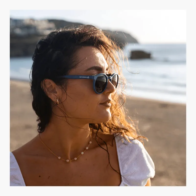 Waterhaul Harlyn Navy Sunglasses Grey -5